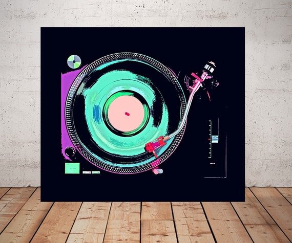 Record Player, DJ Turntable, Hip Hop Art, Print or Canvas, DJ Painting,  Music Lover, Musician Gift, Music Print, Music Picture, Music Room - Etsy