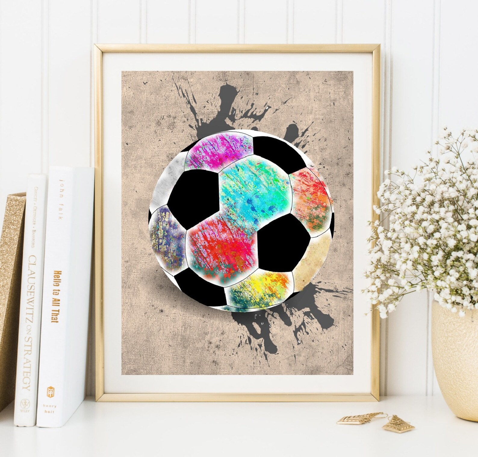 Soccer Art Soccer Ball Sports Print Soccer Player Sports - Etsy