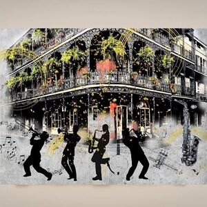 New Orleans Art, Jazz Musicians, Jazz Art, New Orleans Jazz, Jazz Music Print, Music Lover, Louisiana, Jazz Home Decor, Jazz Lover image 9