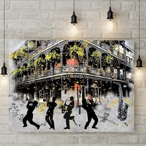 New Orleans Art, Jazz Musicians, Jazz Art, New Orleans Jazz, Jazz Music Print, Music Lover, Louisiana, Jazz Home Decor, Jazz Lover image 4