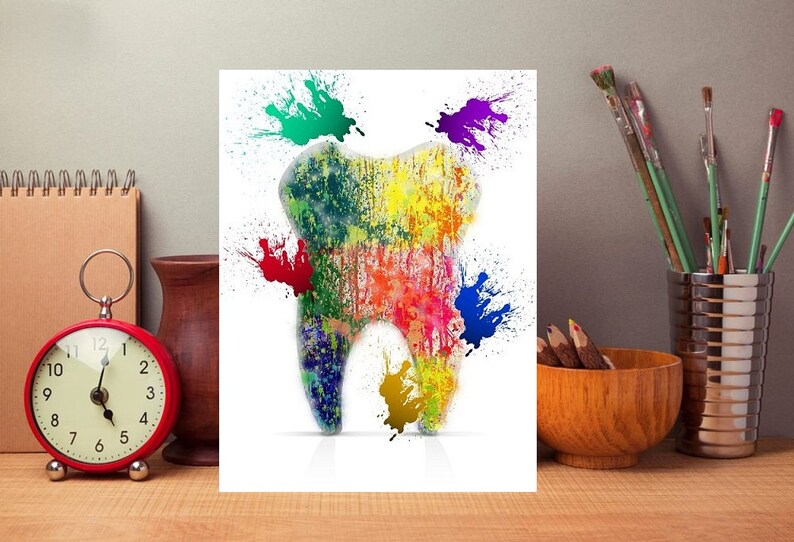 Dentist Office Dental Art Dentist Wall Art Dentist Gift Etsy