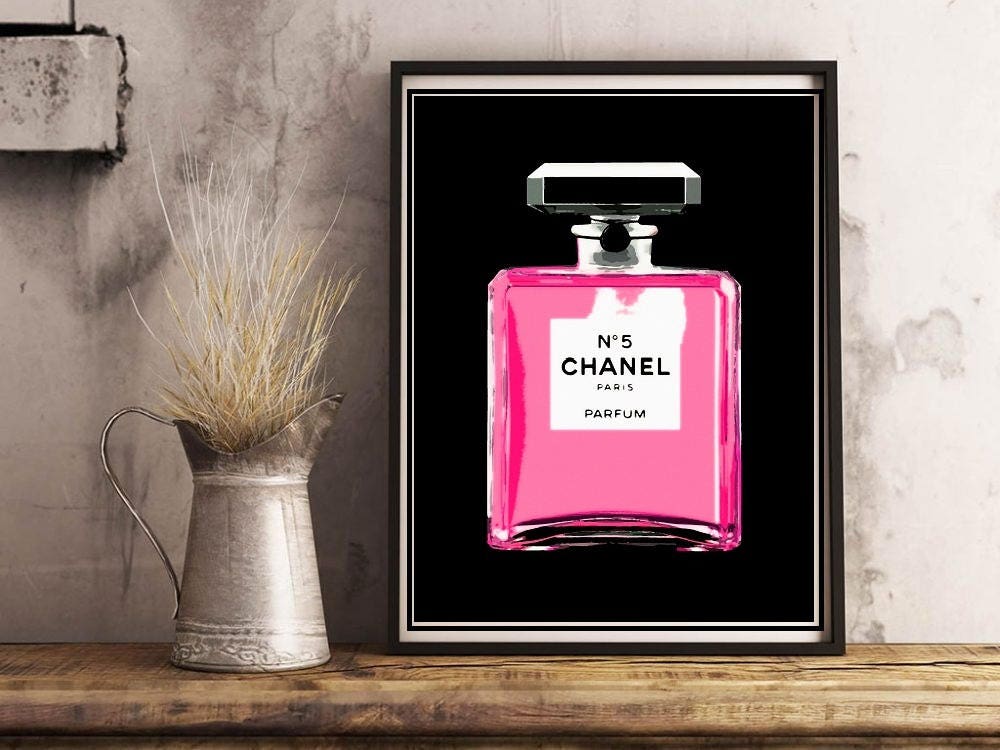 Chanel Perfume Bottle Print Chanel Lover Decor Modern