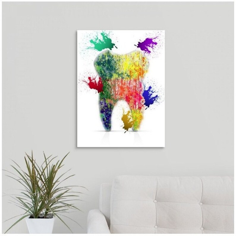 Dentist Office Dental Art Dentist Wall Art Dentist Gift Etsy