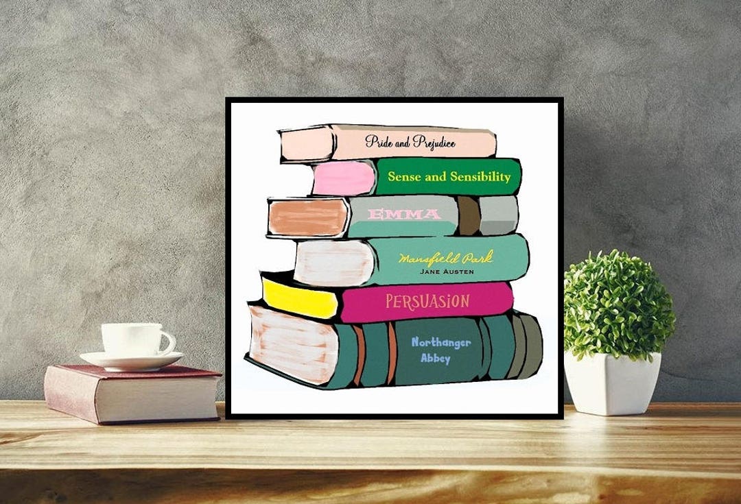 Custom Book Art, Choose Favorite Novels, Print or Canvas, Personalized