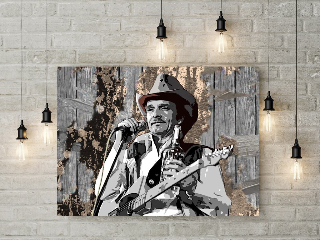 Merle Haggard Print or Canvas Country Music Legend Poster - Etsy