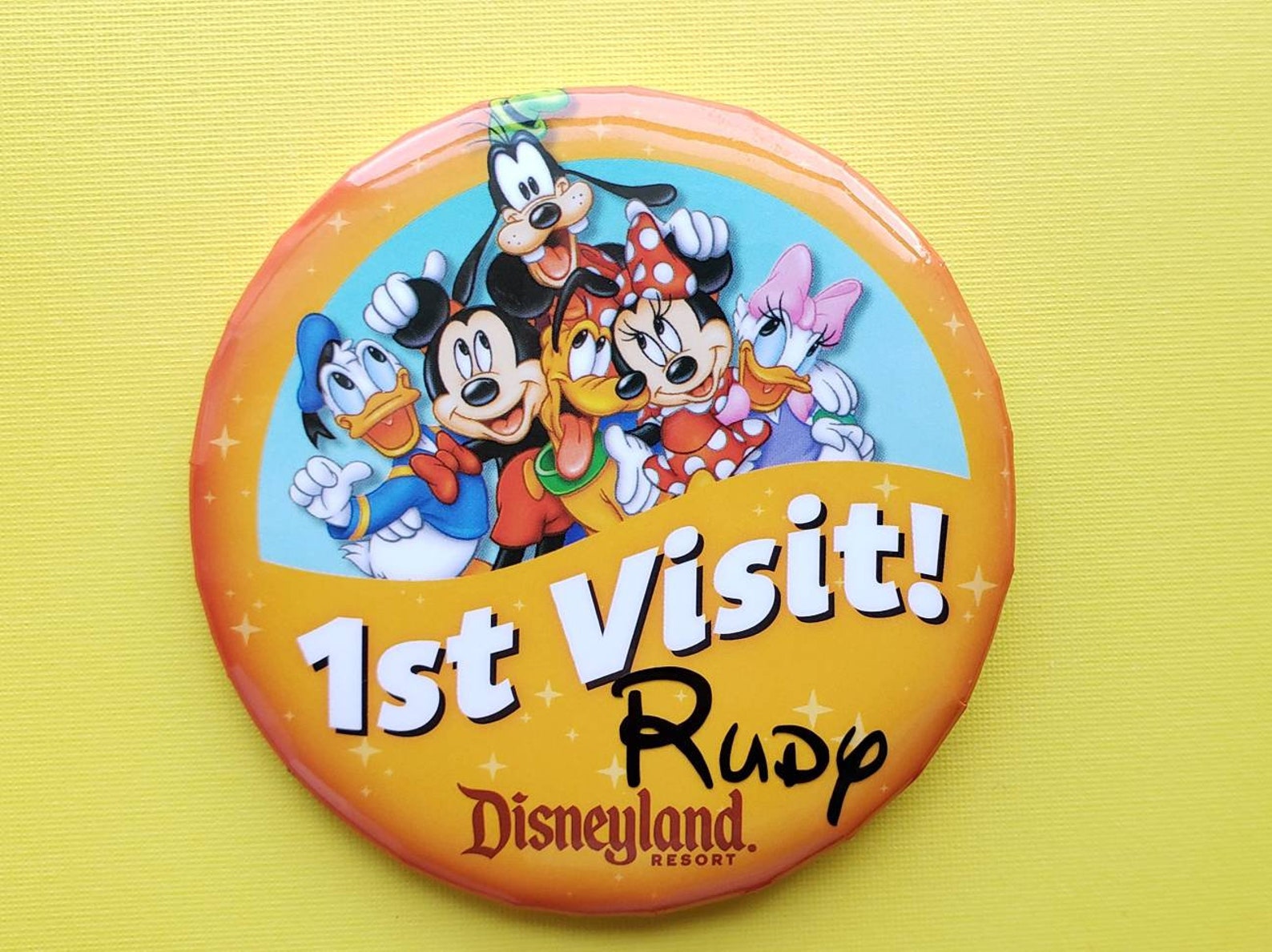 disneyland 1st visit button