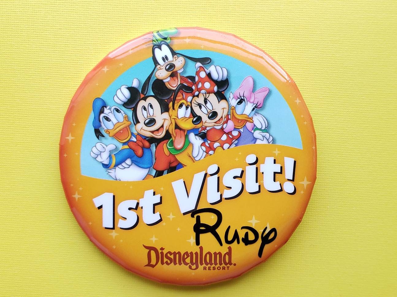 My First Visit Walt Disney World Button 1st Visit Theme Park -  Portugal