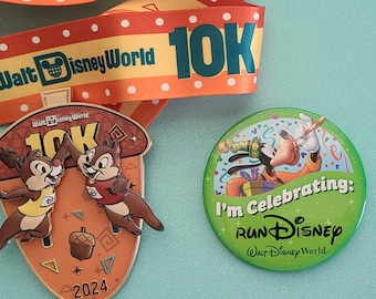 Custom Walt Disney World Button |I'm Celebrating| runDisney| Marathon | Half Marathon | 10k | 5k | Dopey| Goofy