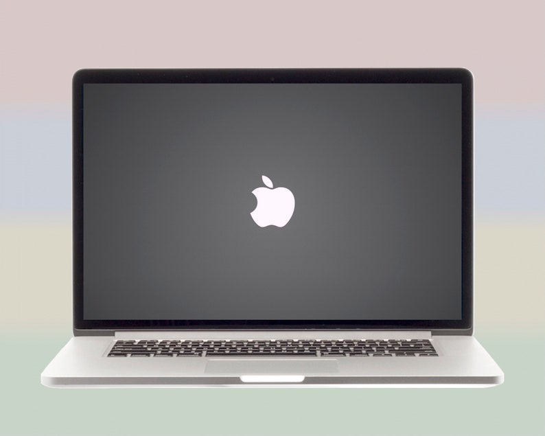 Desktop wallpaper, ‘transparent desktop’ Lit apple logo On macbook lid ...