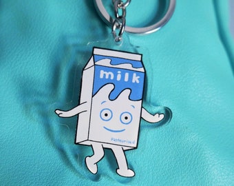 Blur Milky 2 inch double-sided keychain charm