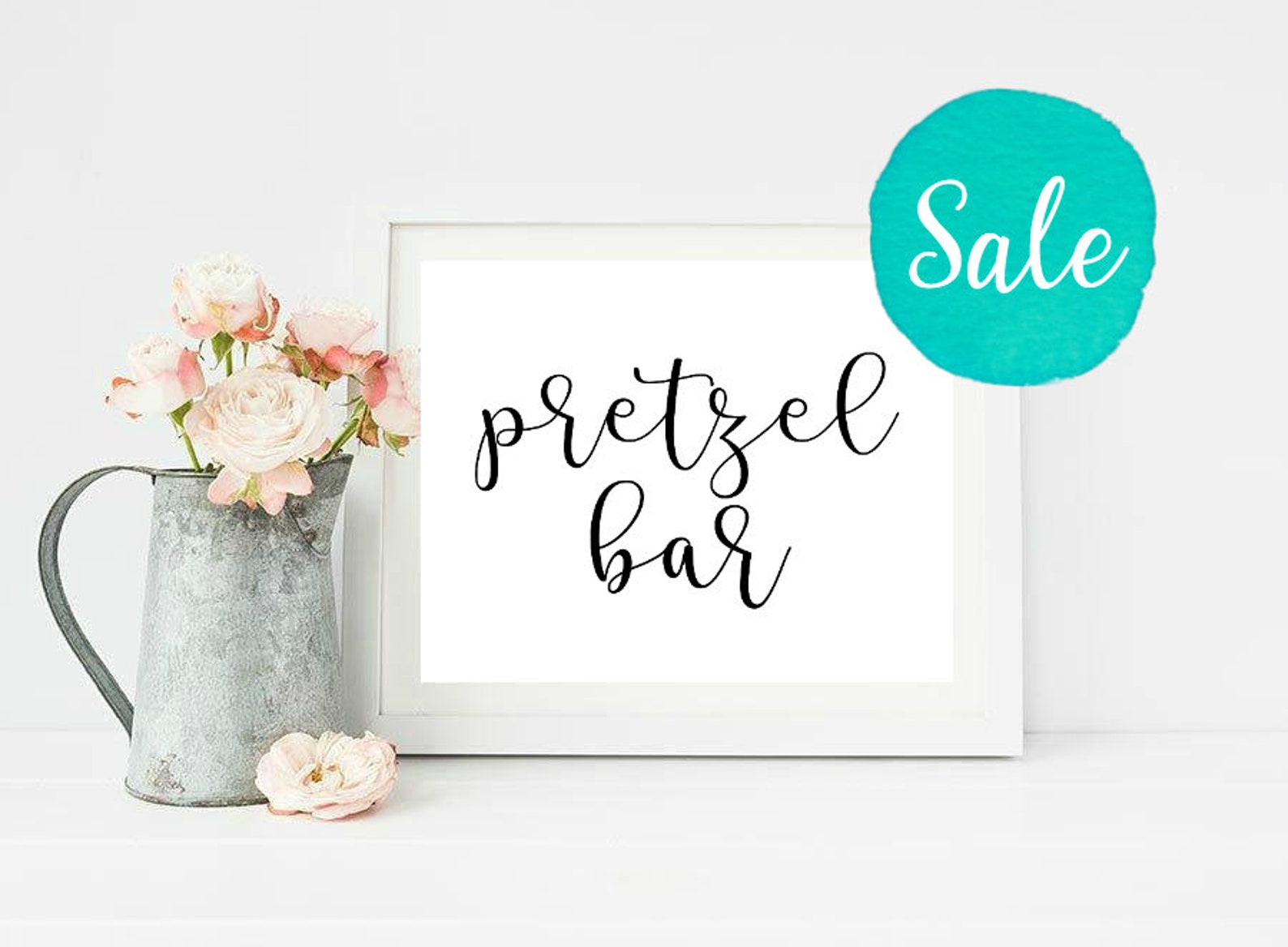 Pretzel Bar Sign Pretzel Bar Pretzel Wedding Printable | Etsy