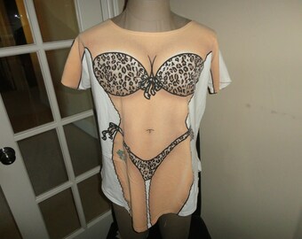 la imprints bikini shirt
