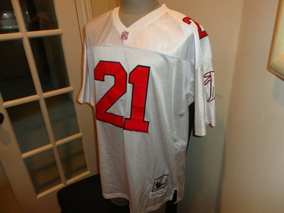 Vtg SEWN Throwback Authentic Atlanta Falcons #21 … - image 6