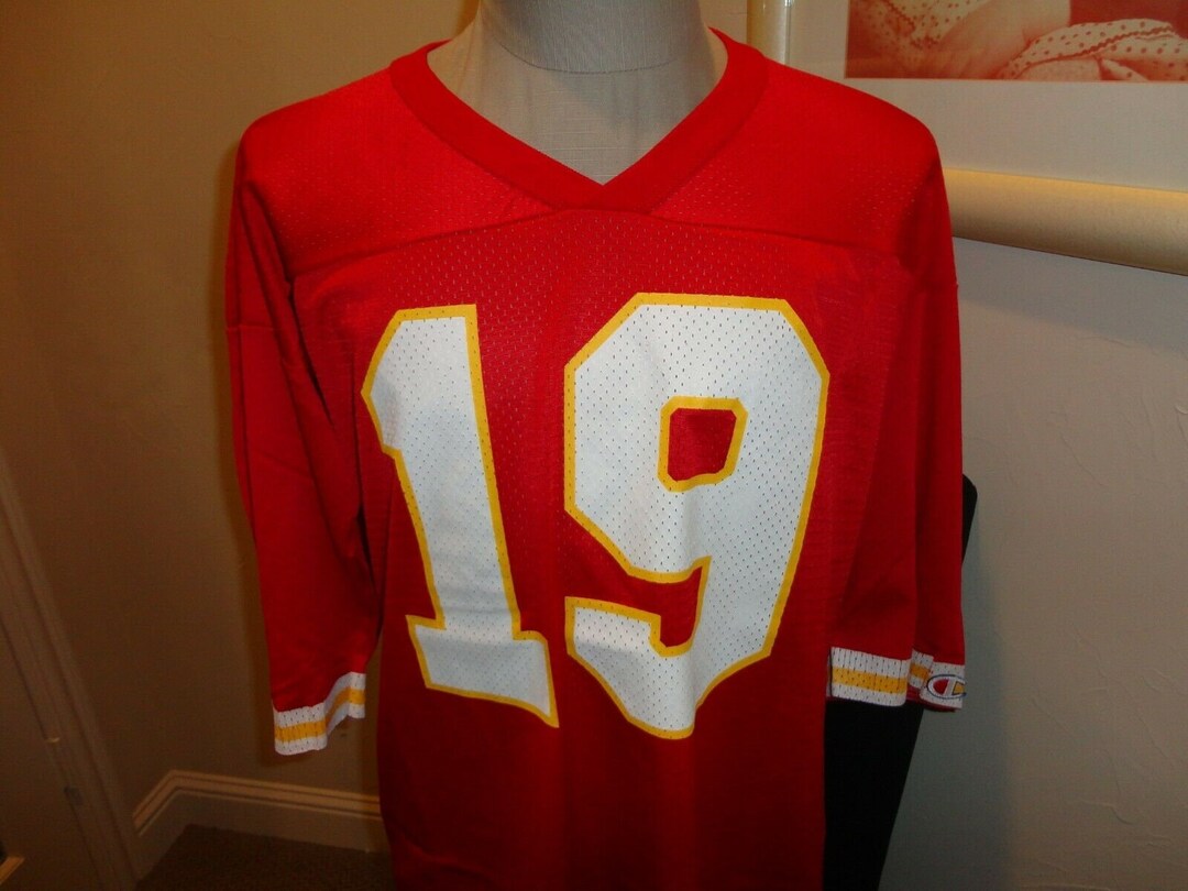 Buy Vtg Red Champion #19 Joe Montana Kansas City Chiefs Screen NFL