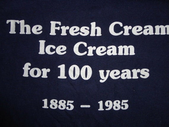 Vtg 80s 50-50 Blue Henrie's Ice Cream 100th Anniv… - image 4