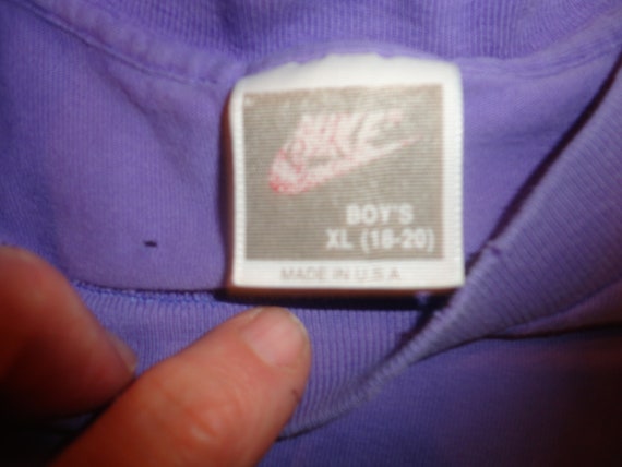 True Vintage 90's Nike Air Swoosh Basketball Purp… - image 4