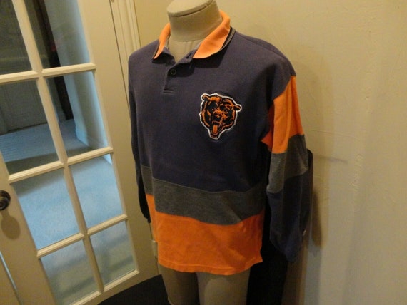 Chicago bears long sleeve polo shirt sale