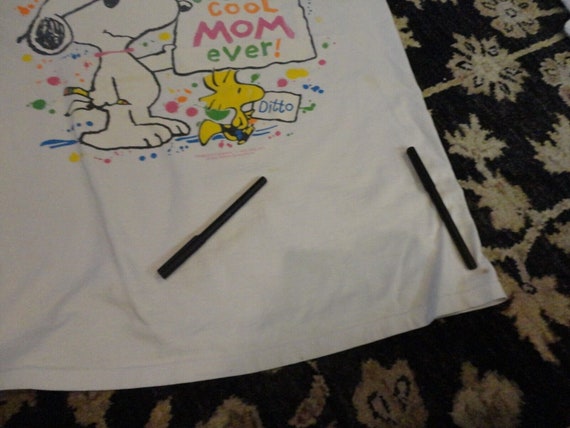 Vintage 90's White Peanuts Most Totally Cool MOM … - image 7