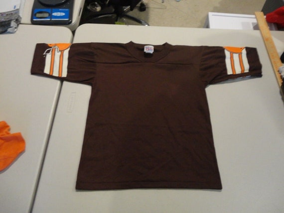 Vintage 80's Cleveland Browns Blank Youth Jersey … - image 4