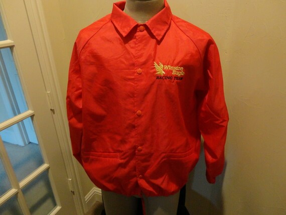 Vtg 80's Red Winston Eagle Racing Team Cardinal S… - image 5