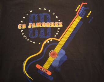 Vtg 90's 33o Anual CB Jamboree Addison New York Souvenir Camiseta Negra Tamaño M