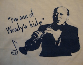 Vtg 80's I'm One Of Woody's Kids White T Shirt Size Fits M