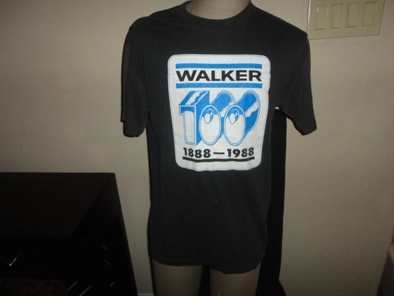 Vtg Black 1988 WALKER 100 Anniversary 50-50 tshir… - image 7