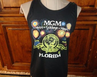 Vintage 90's Jerzees MGM Metro Goldwyn Mayer Florida 50-50 Tank Top Fits Adult M