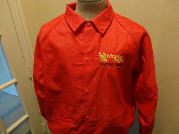 Vtg 80's Red Winston Eagle Racing Team Cardinal S… - image 7