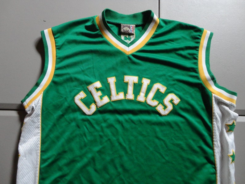 Vtg SEWN Boston Celtics Throwback Jersey Hardwood Classics NBA - Etsy