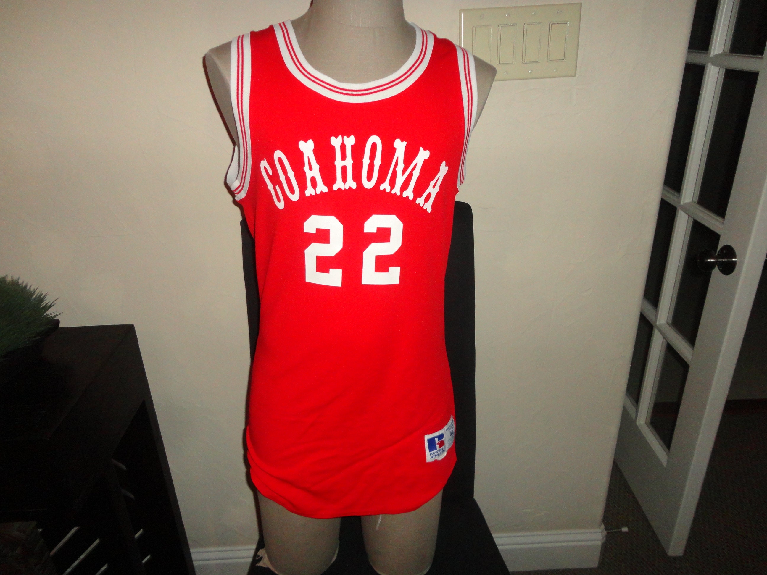 Vtg Coahoma 22 Screen Basketball Jersey Adult Size 40 Etsy
