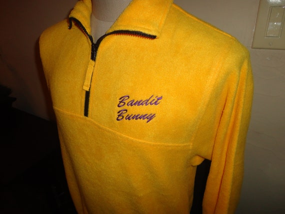 Vtg 90's BANDIT BUNNY Sierra Pacific Fleece Embro… - image 8