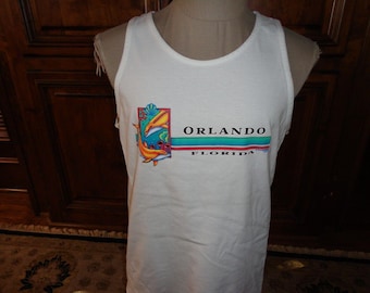 Vintage 90's AAA Orlando Florida Dolphins Sleeveless Tank Top T-shirt Adult L
