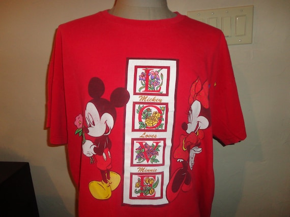 Vtg 90's Mickey Unlimited Mickey Loves Minnie Dis… - image 1