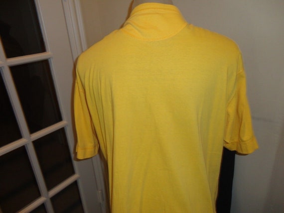 Vtg Yellow Ferruche Casual Basics 5 Button Cotton… - image 5