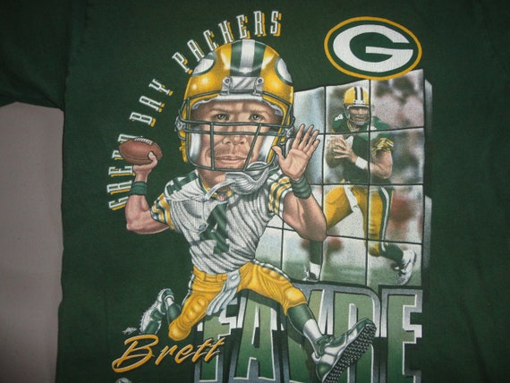 True Vintage 90's Brett Favre Caricature Green Bay Packers NFL
