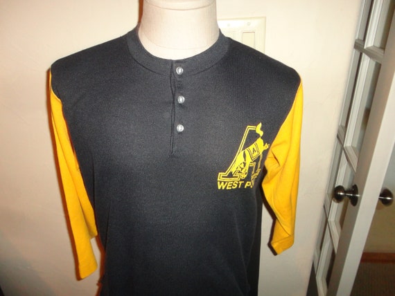 Vtg 80's WEST POINT Army Black Knights Soft Thin … - image 1