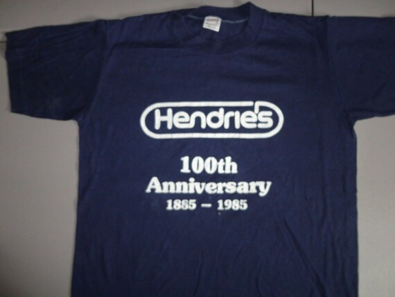 Vtg 80s 50-50 Blue Henrie's Ice Cream 100th Anniv… - image 2