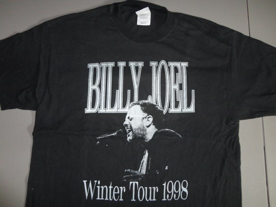 Vtg 1998 Billy Joel Winter Tour Cities cotton T-S… - image 2