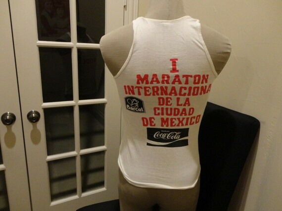 Vtg 1983 RARE First Annual Mexico City Marathon W… - image 3