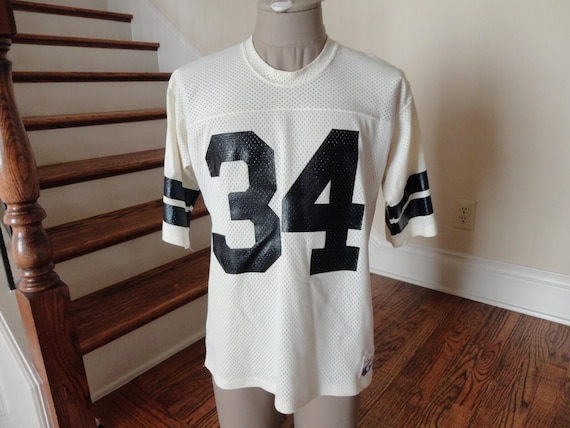 Vtg 80's White Oakland Raiders #34 Bo Jackson Champion Nylon