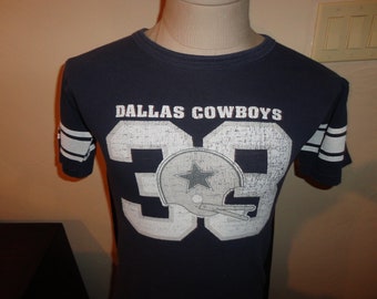 Vtg 80's Tony Dorsett #33 Champion Dallas Cowboys NFL Jersey t-shirt Fits S Rare