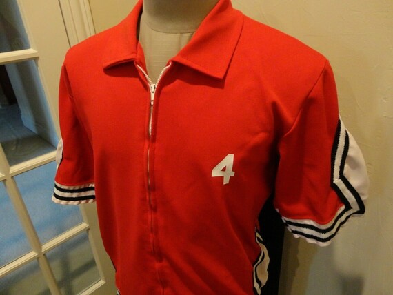 Vtg 80's Red Champion BLUE Tag Masconomet HS Zipp… - image 3