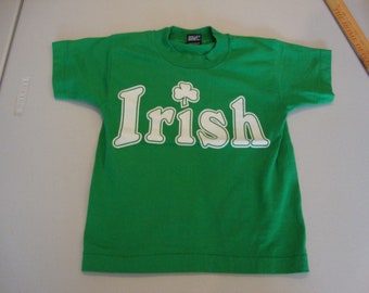 Vintage 80's Ireland Tourist St Patricks Day Toddler T Shirt Size 5