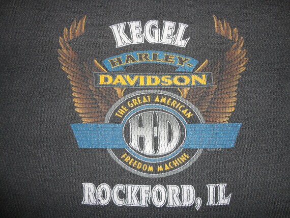 T-shirt Harley Davidson Rockford Noir Homme XXL - Occasion Très Bon état
