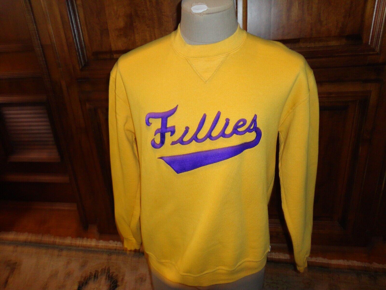 Vintage 90's Gold SEWN Russell Athletic FILLIES 50-50