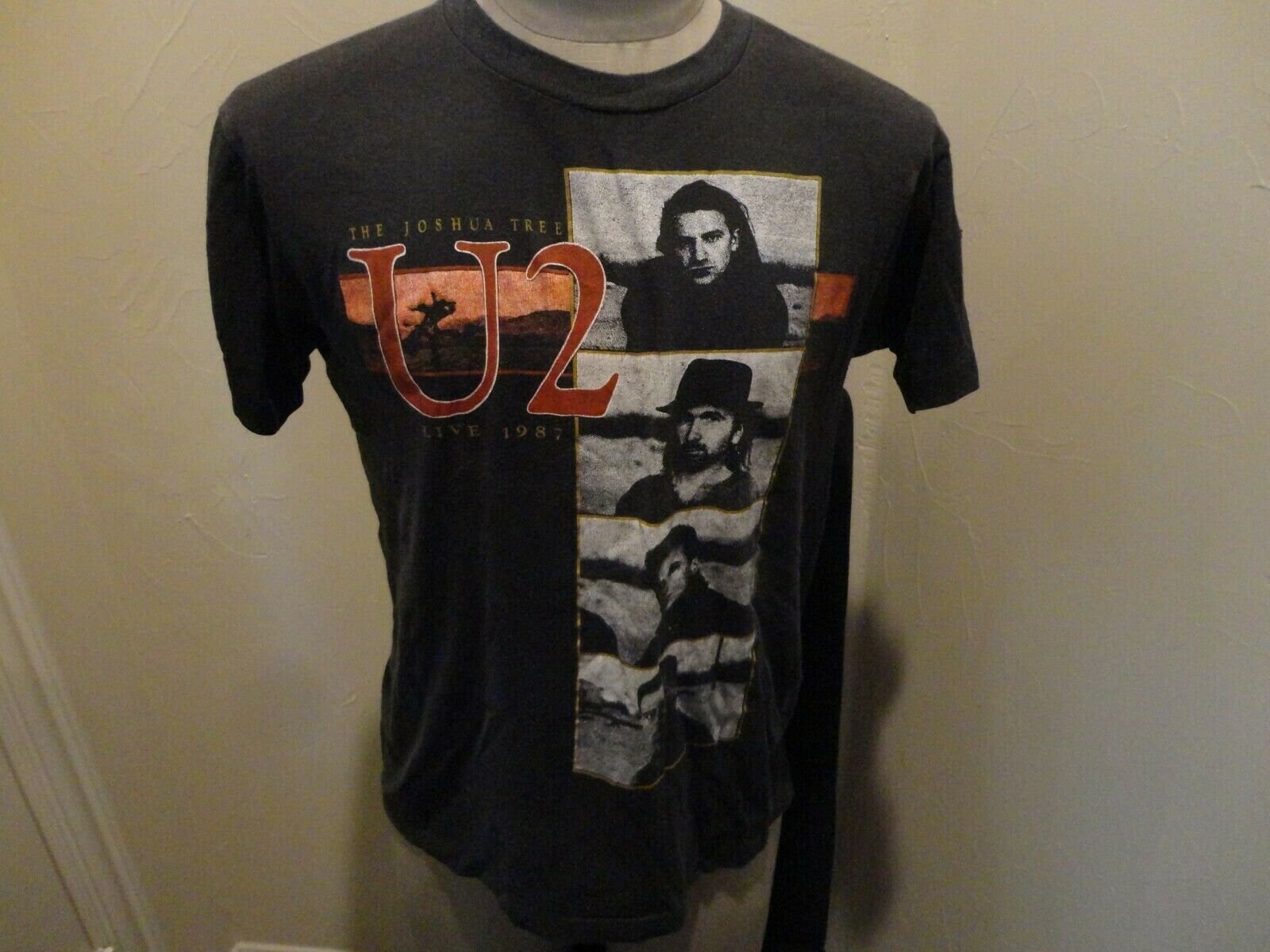 ヴィンテージ本物 1987 U2 ジョシュア ツリー ツアー シティーズ