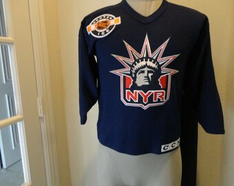 Maillot De Hockey New York Rangers Lady Liberty - édition Limitée CCM - Taille L - Occasion Excellent état