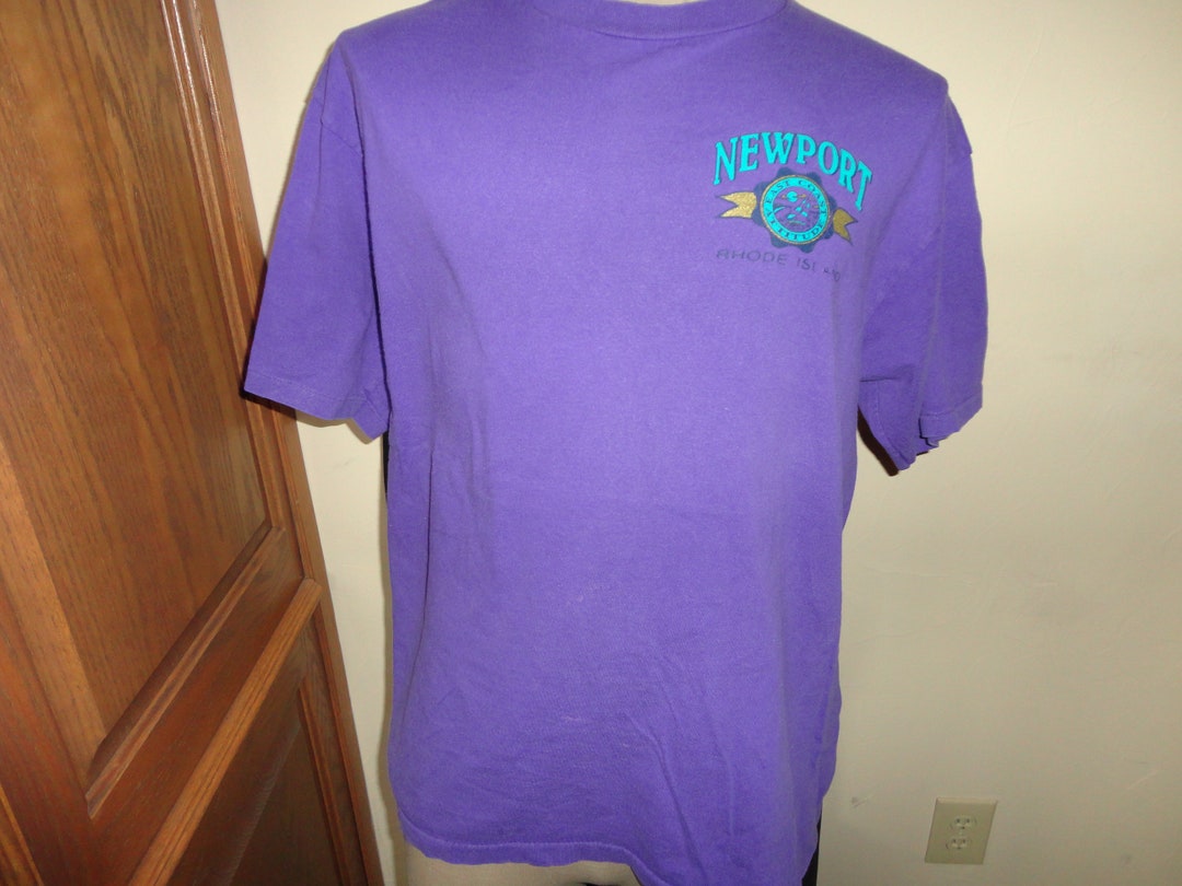 Vtg 90's Purple Newport Rhode RI Cotton Tshirt Usa LA - Etsy