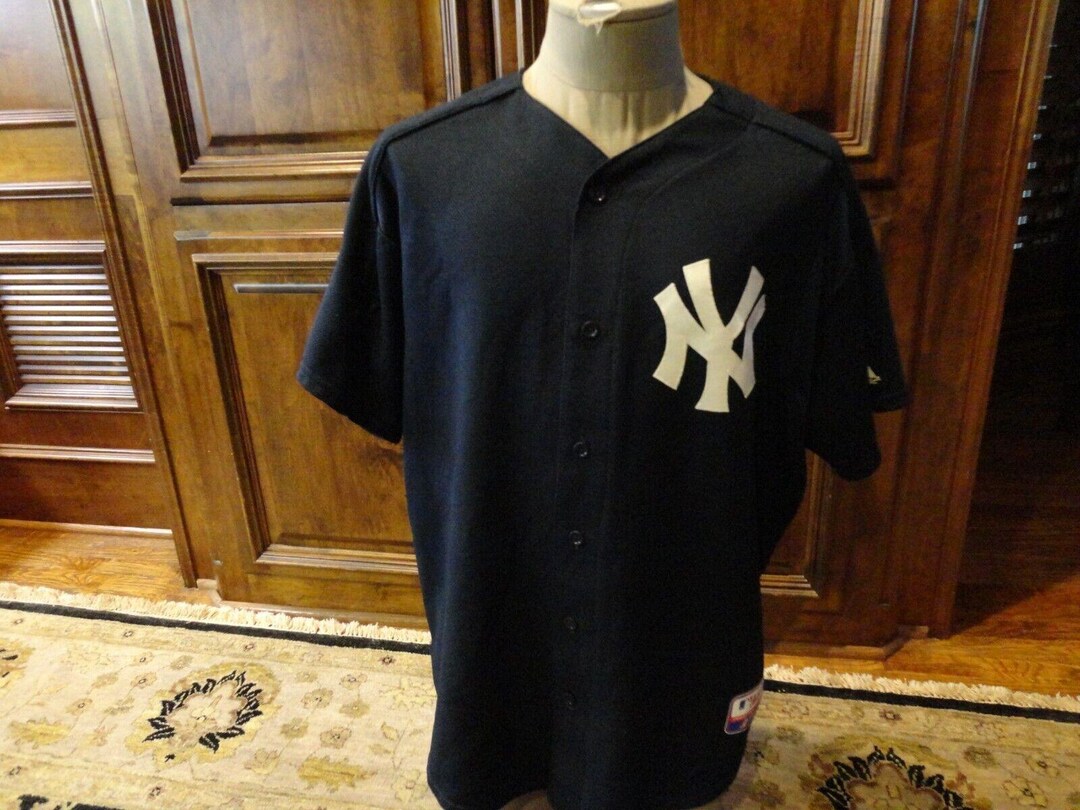 Vtg Blue Majestic Authentic Sewn New York Yankees #41 Randy